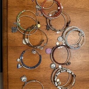 Elegant Multi-Color Charm Bracelet Set